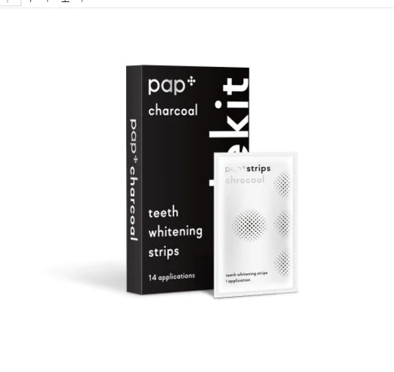 PAP Charcoal Teeth Whitening Strips