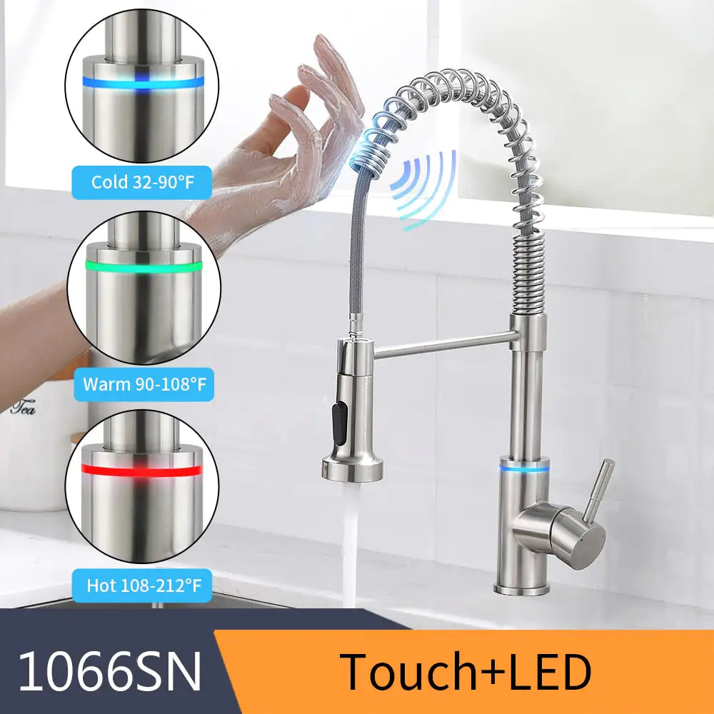 Kitchen Smart Touch Faucets- LED