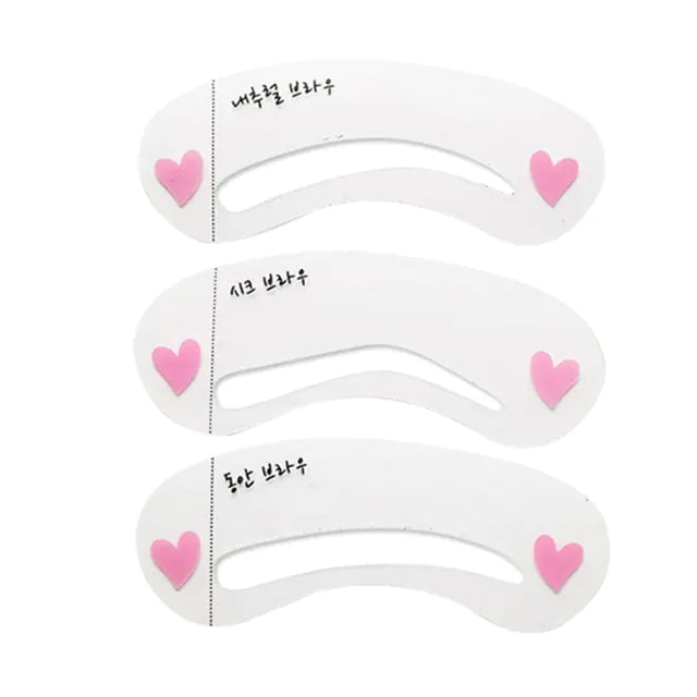 Reusable 12 Styles Eyebrow Stencil Set