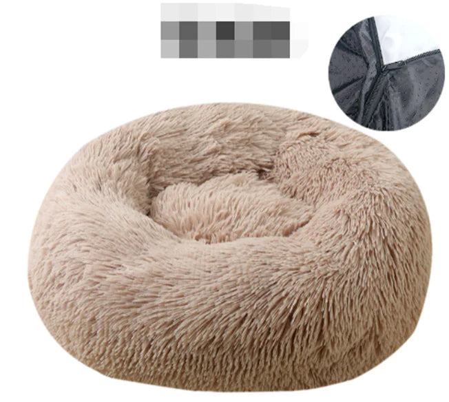 Plush Donut Cuddler Pet Bed