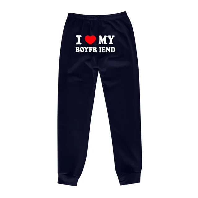 Printed Sweatpants- "I LOVE MY BOYFRIEND"