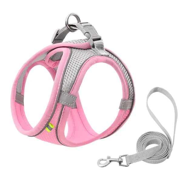 Escape Proof Pet Harness & Leash Set (sizes XXS - L) (x8 color options)