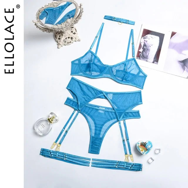 4 Piece Erotic Lingerie Set