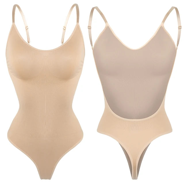 Women's Backless Bodysuit Shapewear Thong Seamless (color options)