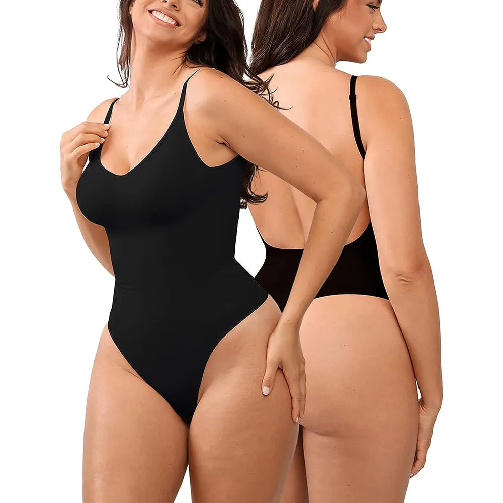 Women's Backless Bodysuit Shapewear Thong Seamless (color options)