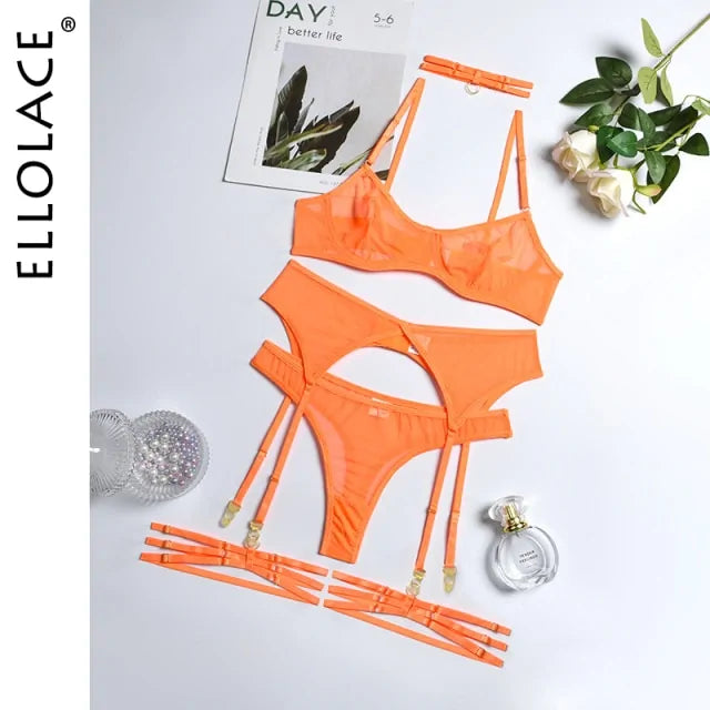 4 Piece Erotic Lingerie Set