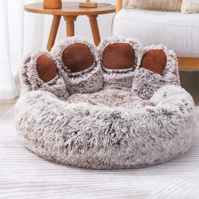 Bear Paw Shaped Pet Bed (color & size options)