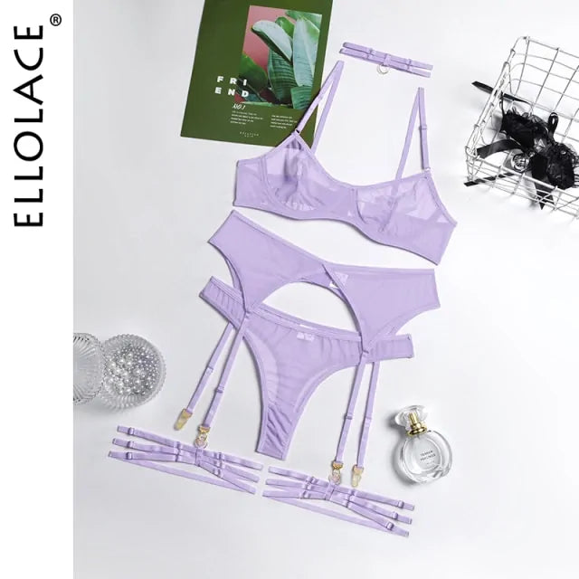 4 Piece Erotic Lingerie Set