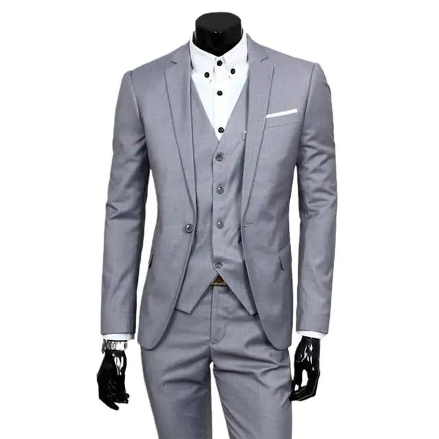 Men's Classic Business Suit 3pc