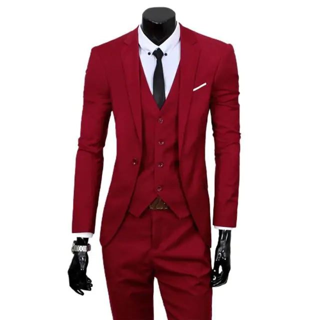 Men's Classic Business Suit 3pc