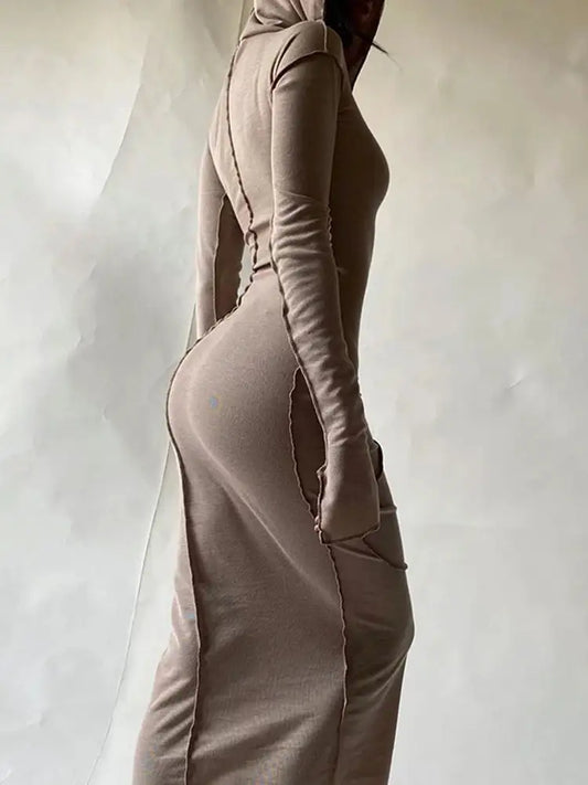 Long Hooded Dress (color options)