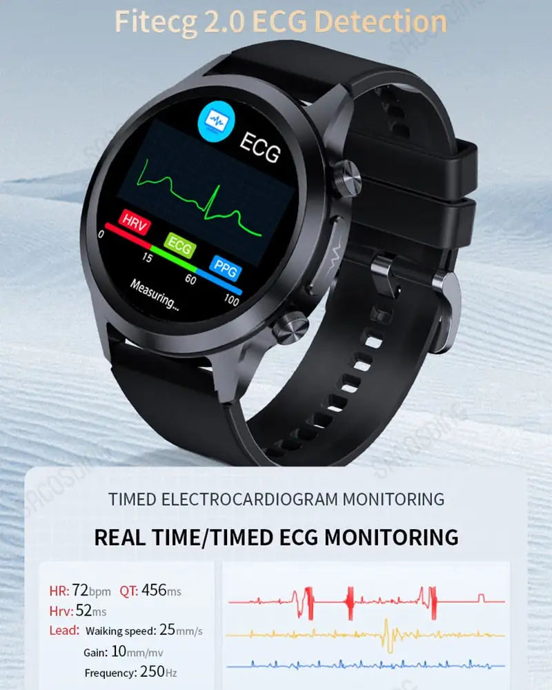 ECG Smart Watch Pro with AFib Detection