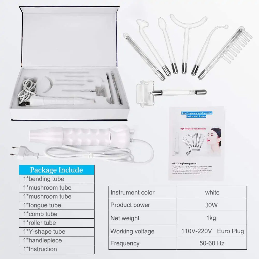 7-in-1 High Frequency Electrotherapy Wand