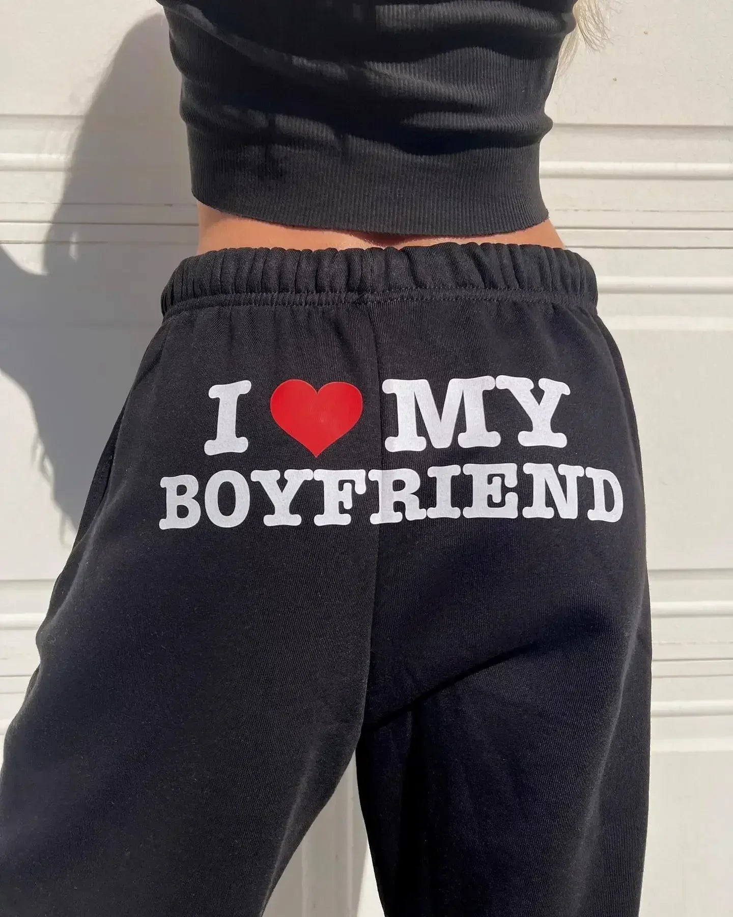 Printed Sweatpants- "I LOVE MY BOYFRIEND"