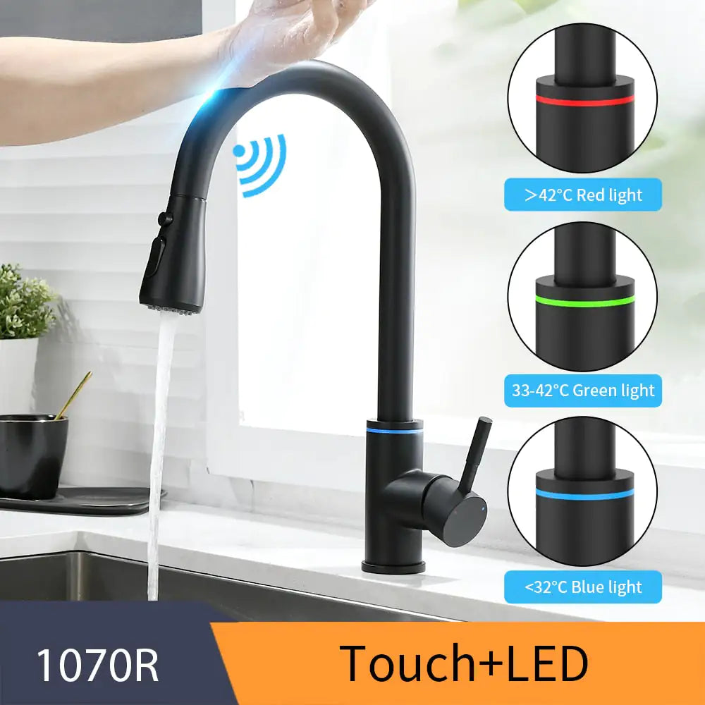 Kitchen Smart Touch Faucets- LED