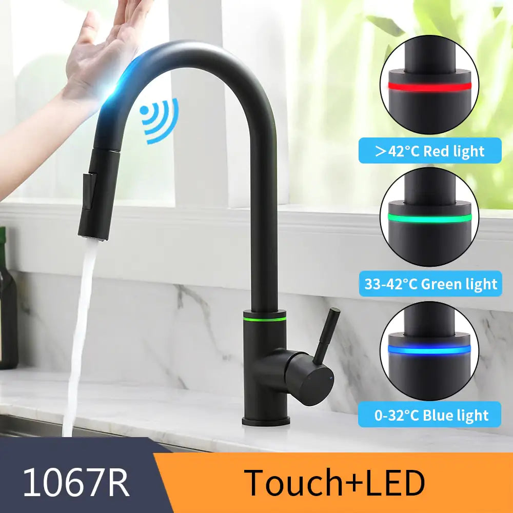 Kitchen Smart Touch Faucets- LED