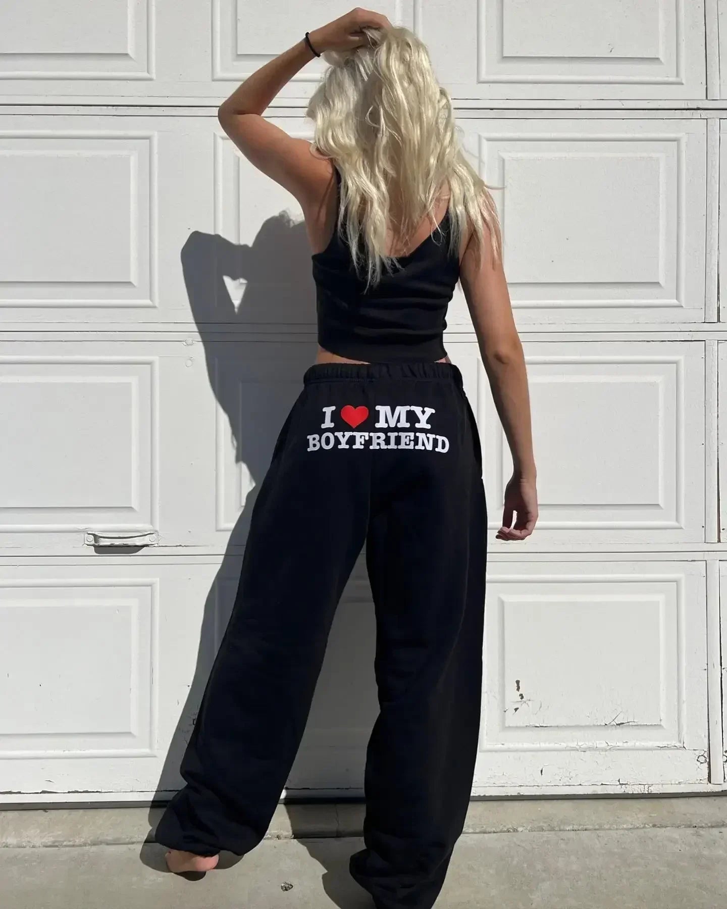 Printed Sweatpants- "I LOVE MY BOYFRIEND"