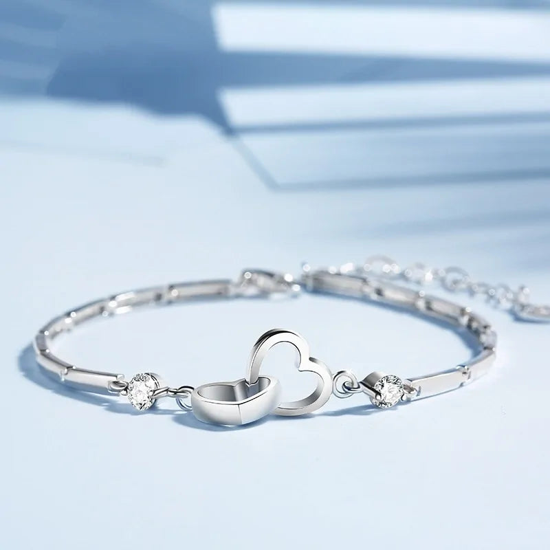 Double Heart Bracelet