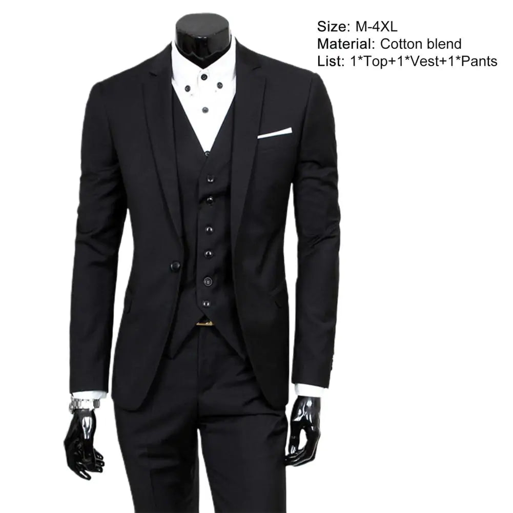 Men's Classic Business Suit 3pc