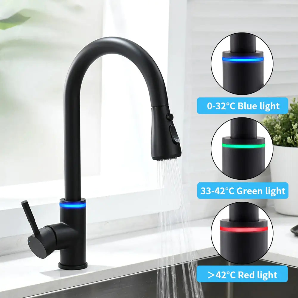 Kitchen Smart Touch Faucets- LED