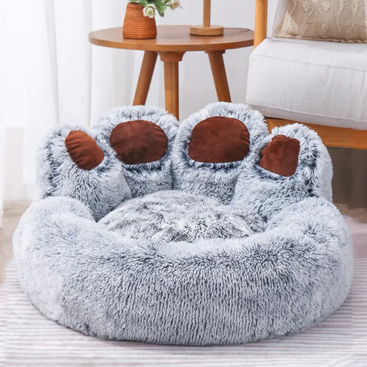 Bear Paw Shaped Pet Bed (color & size options)