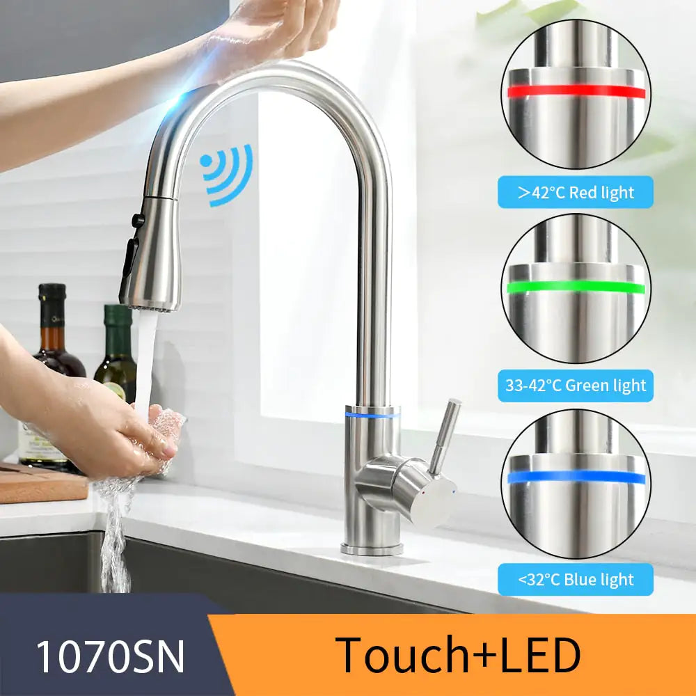 Kitchen Smart Touch Faucets- LED