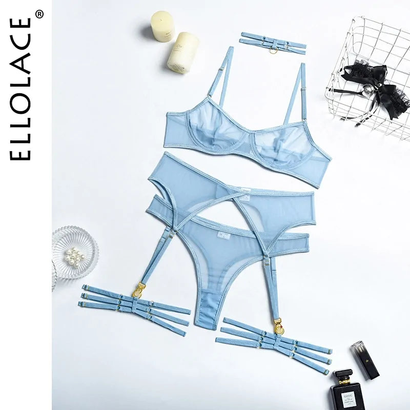 4 Piece Erotic Lingerie Set