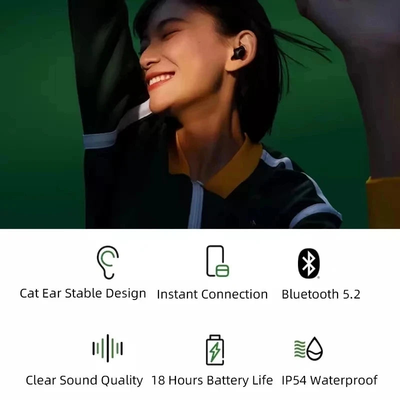 Waterproof Redmi Buds 3 Lite TWS Bluetooth 5.2 Earphone Headset IP54 18 Hours Battery Life Mi Ture Wireless Earbuds 3 Youth Edition