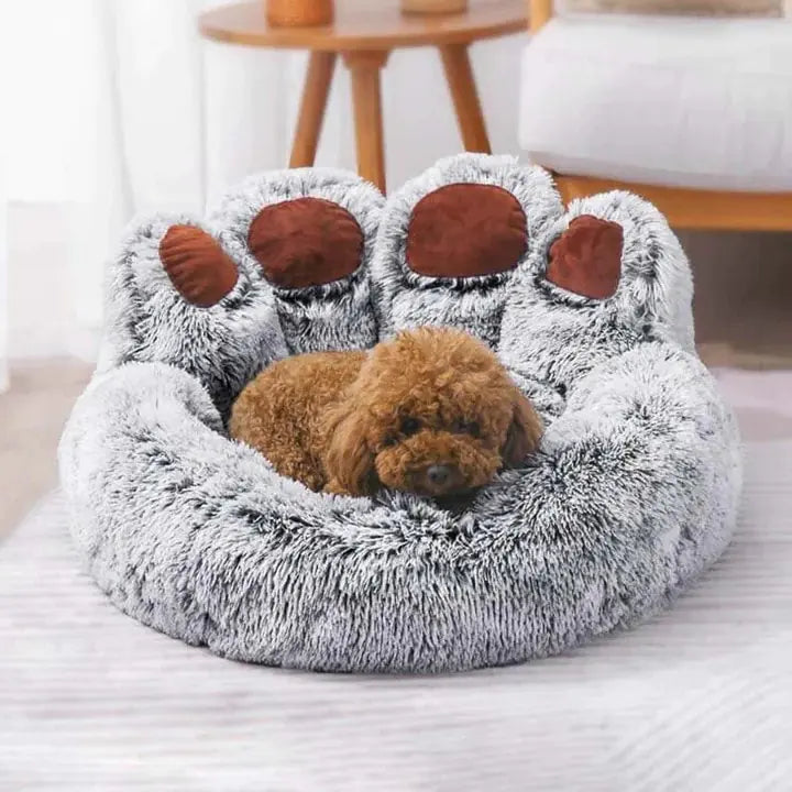 Bear Paw Shaped Pet Bed (color & size options)