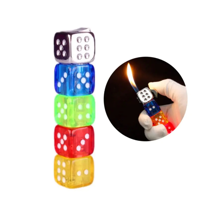 Novelty Dice Lighter- Flashing LED Lights