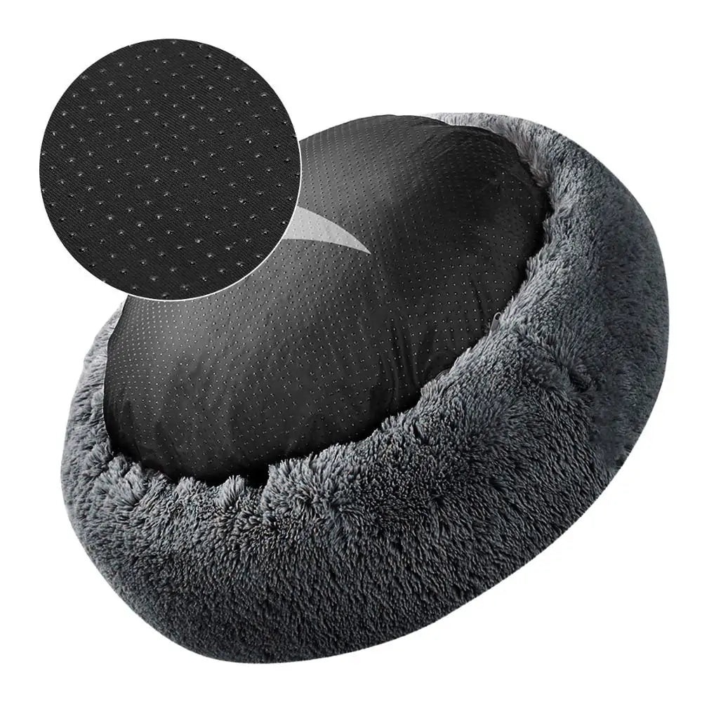 Plush Donut Cuddler Pet Bed