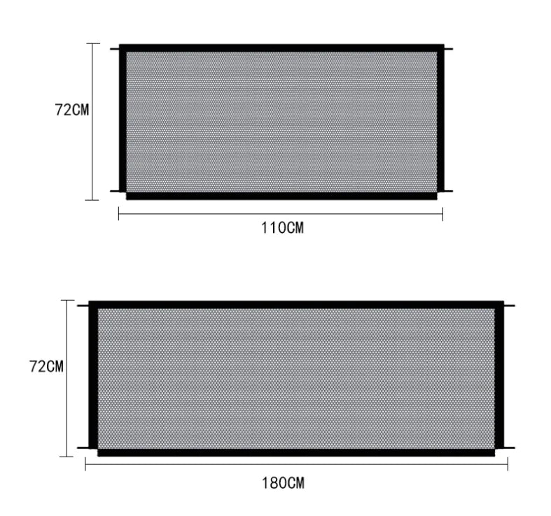 Black Edged Foldable Protection Safety Gate for Pets